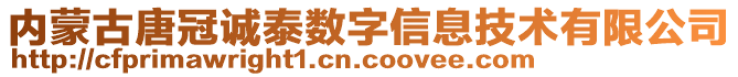 內蒙古唐冠誠泰數字信息技術有限公司