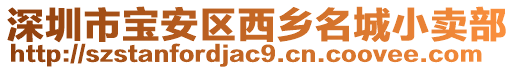 深圳市寶安區西鄉名城小賣部