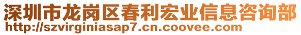 深圳市龍崗區春利宏業信息咨詢部