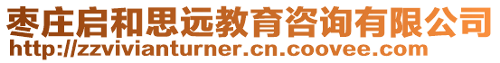 棗莊啟和思遠教育咨詢有限公司