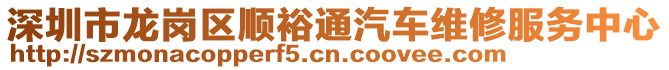 深圳市龍崗區(qū)順裕通汽車維修服務(wù)中心