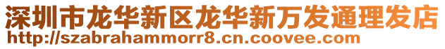 深圳市龍華新區(qū)龍華新萬發(fā)通理發(fā)店
