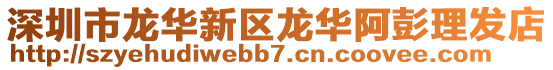 深圳市龍華新區龍華阿彭理發店