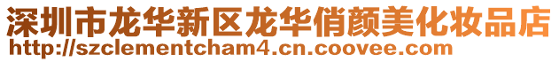 深圳市龍華新區龍華俏顏美化妝品店