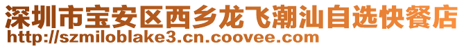 深圳市寶安區西鄉龍飛潮汕自選快餐店