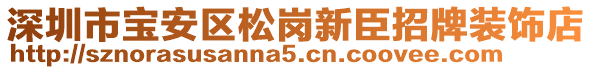 深圳市寶安區(qū)松崗新臣招牌裝飾店