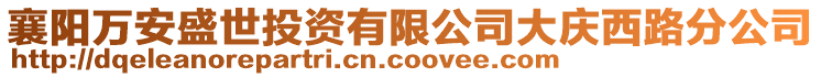 襄陽萬安盛世投資有限公司大慶西路分公司