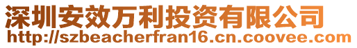 深圳安效萬利投資有限公司
