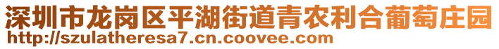 深圳市龍崗區(qū)平湖街道青農(nóng)利合葡萄莊園