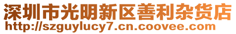 深圳市光明新區(qū)善利雜貨店
