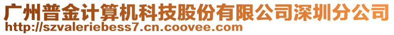 廣州普金計算機科技股份有限公司深圳分公司