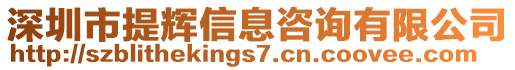 深圳市提輝信息咨詢有限公司