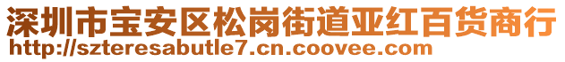 深圳市寶安區(qū)松崗街道亞紅百貨商行