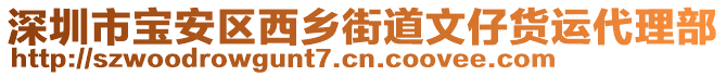 深圳市寶安區(qū)西鄉(xiāng)街道文仔貨運(yùn)代理部