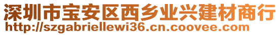 深圳市寶安區(qū)西鄉(xiāng)業(yè)興建材商行