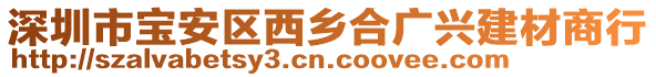 深圳市寶安區(qū)西鄉(xiāng)合廣興建材商行