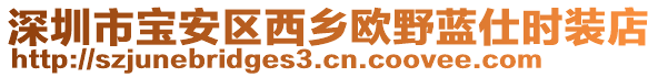 深圳市寶安區(qū)西鄉(xiāng)歐野藍(lán)仕時裝店