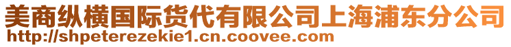 美商縱橫國(guó)際貨代有限公司上海浦東分公司