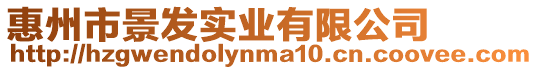 惠州市景發(fā)實業(yè)有限公司