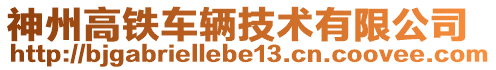 神州高鐵車輛技術(shù)有限公司