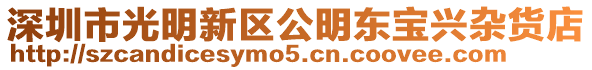 深圳市光明新區(qū)公明東寶興雜貨店