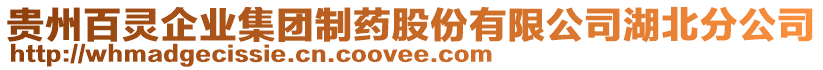 貴州百靈企業(yè)集團(tuán)制藥股份有限公司湖北分公司