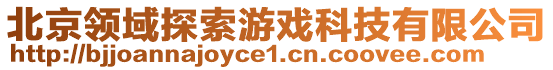 北京領(lǐng)域探索游戲科技有限公司