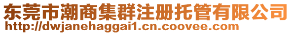 東莞市潮商集群注冊(cè)托管有限公司