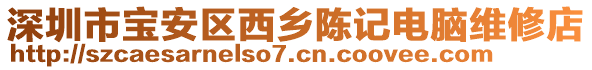 深圳市寶安區(qū)西鄉(xiāng)陳記電腦維修店