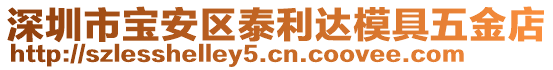 深圳市寶安區(qū)泰利達(dá)模具五金店