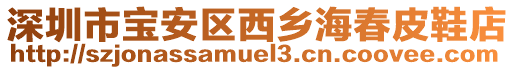 深圳市寶安區(qū)西鄉(xiāng)海春皮鞋店