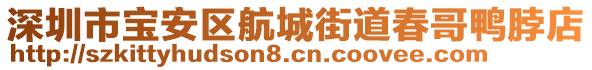 深圳市寶安區航城街道春哥鴨脖店