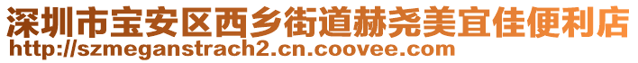 深圳市寶安區西鄉街道赫堯美宜佳便利店