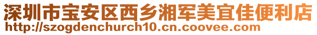 深圳市寶安區(qū)西鄉(xiāng)湘軍美宜佳便利店