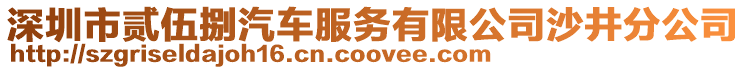 深圳市貳伍捌汽車服務有限公司沙井分公司