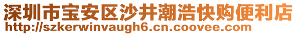 深圳市寶安區(qū)沙井潮浩快購便利店