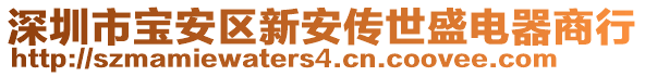 深圳市寶安區(qū)新安傳世盛電器商行