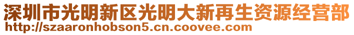 深圳市光明新區光明大新再生資源經營部