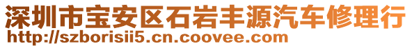 深圳市寶安區(qū)石巖豐源汽車修理行