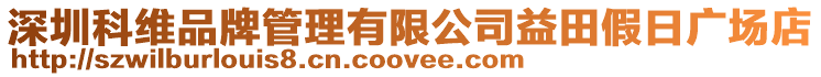 深圳科維品牌管理有限公司益田假日廣場店