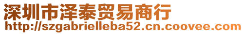 深圳市澤泰貿易商行