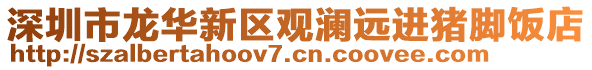 深圳市龍華新區(qū)觀瀾遠(yuǎn)進(jìn)豬腳飯店