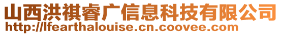 山西洪祺睿廣信息科技有限公司