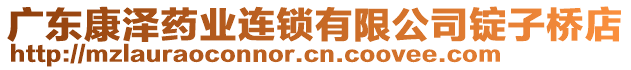 廣東康澤藥業(yè)連鎖有限公司錠子橋店