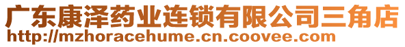 廣東康澤藥業(yè)連鎖有限公司三角店