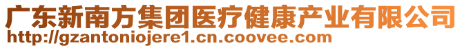 廣東新南方集團(tuán)醫(yī)療健康產(chǎn)業(yè)有限公司