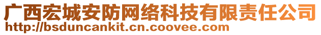 廣西宏城安防網(wǎng)絡(luò)科技有限責任公司