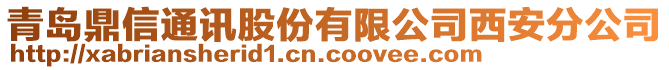 青島鼎信通訊股份有限公司西安分公司