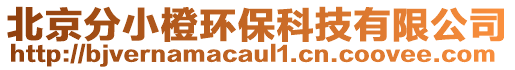 北京分小橙環保科技有限公司