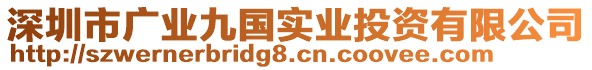 深圳市廣業(yè)九國實(shí)業(yè)投資有限公司